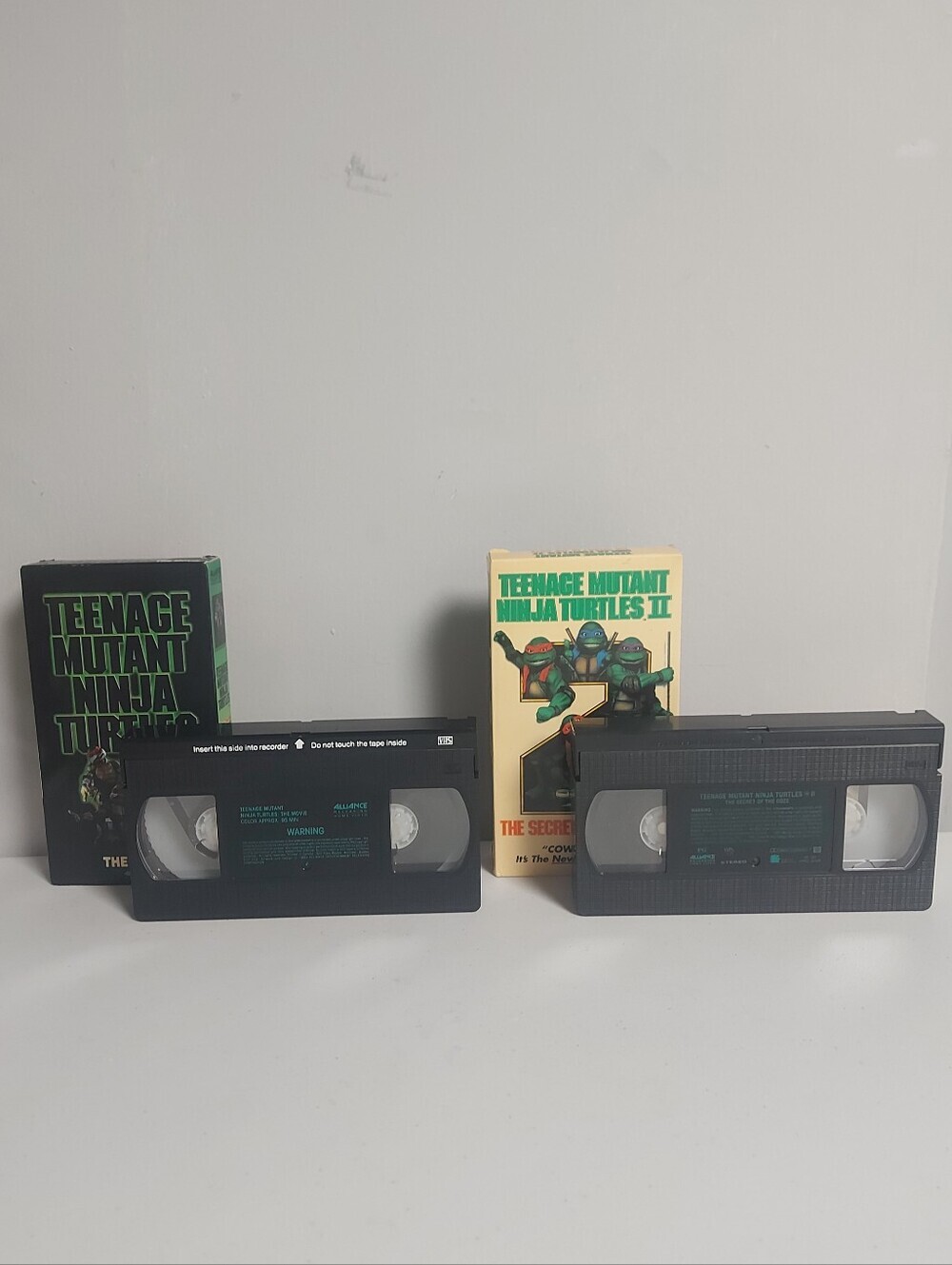 Teenage Mutant Ninja Turtles Movie 1 & 2 VHS Lot (Live-Action Classics)
